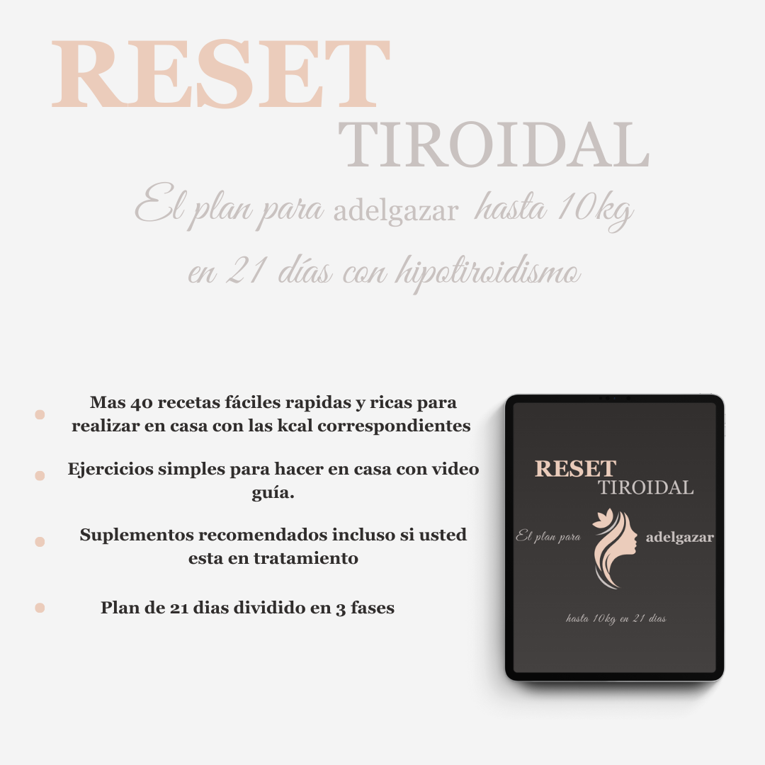 El nuevo plan para adelgazar hasta 10 kg en 21 días con hipotiroidismo